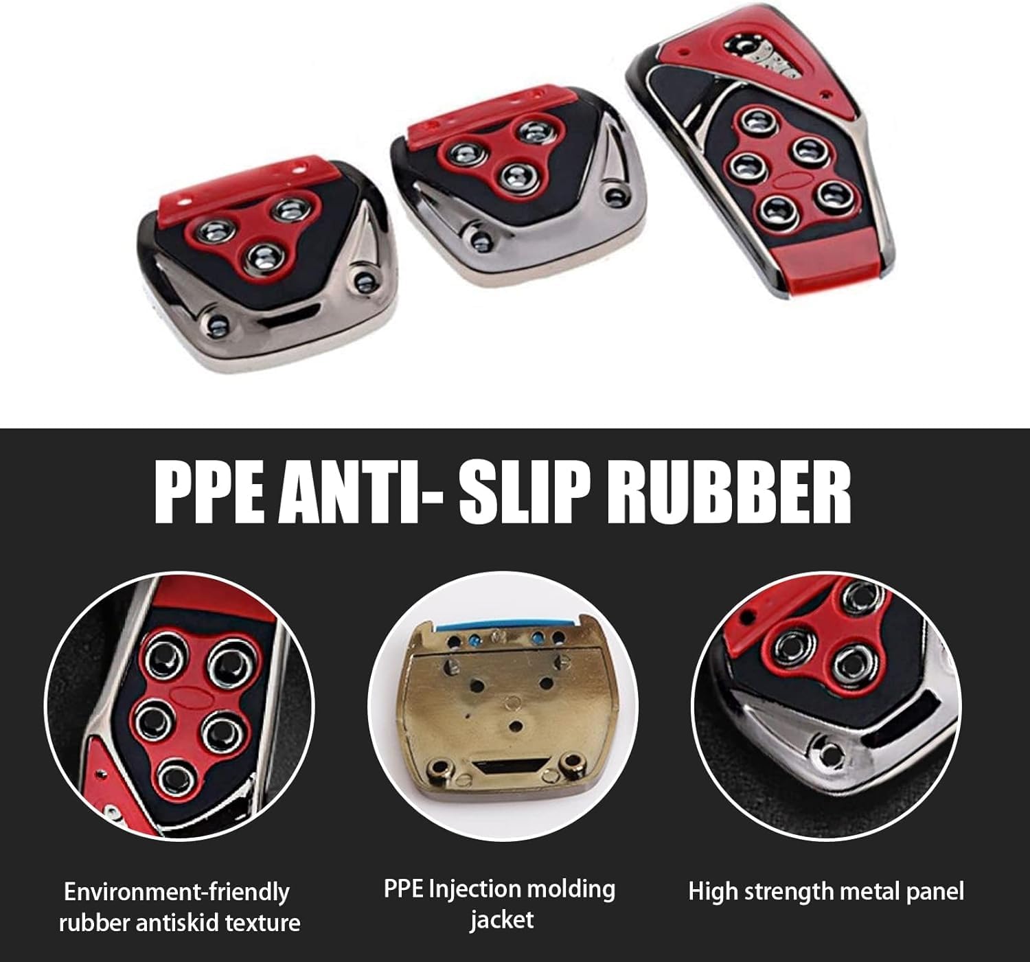 Universal Accelerate Clutch Brake Pedals Set