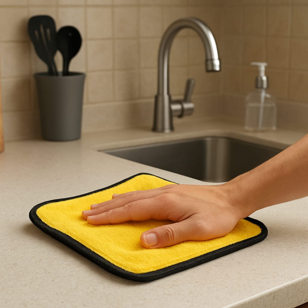 Microfiber Cloth for Car Cleaning (400 GSM, Pack of 5, Size: 30 x 40 cm) Double Sided, High Density, Extra Thick Plush Towel for Car Detailing, Cleaning, Washing and Polishing, Color: Multi-colour