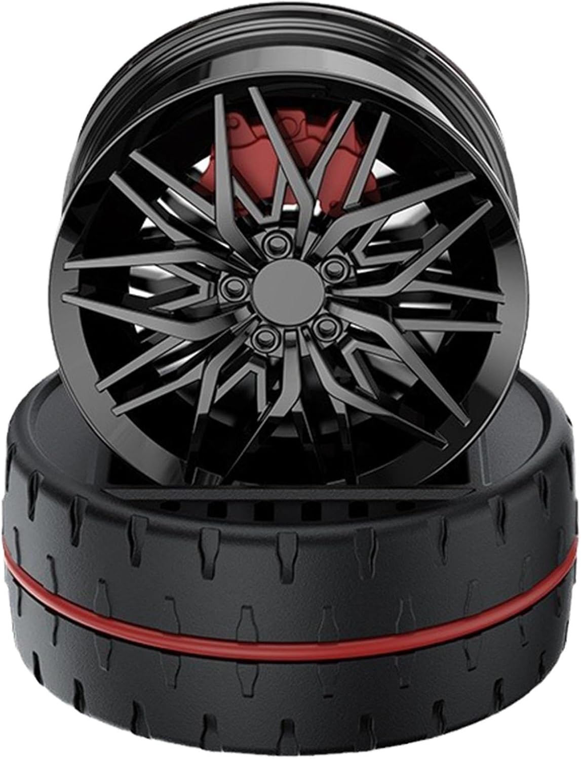 Car Solar Air Freshener Rotating - Wheel Perfume For Vehicle - Decorative Wheel Car Air Freshener, Solar-powered Wheel Car Air Freshener Perfume