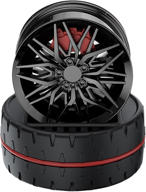Car Solar Air Freshener Rotating - Wheel Perfume For Vehicle - Decorative Wheel Car Air Freshener, Solar-powered Wheel Car Air Freshener Perfume