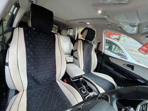 Luxury velvet Quilted Car Seat Cover Pad - Premium Comfort & Stylish Design (Universal Fit)