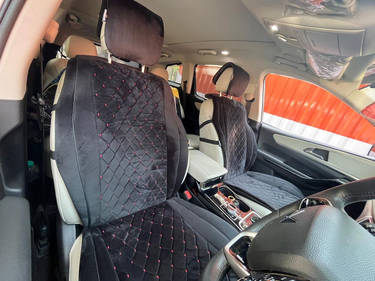 Luxury velvet Quilted Car Seat Cover Pad - Premium Comfort & Stylish Design (Universal Fit)